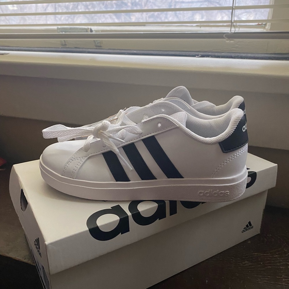 Adidas White and Black Sneakers